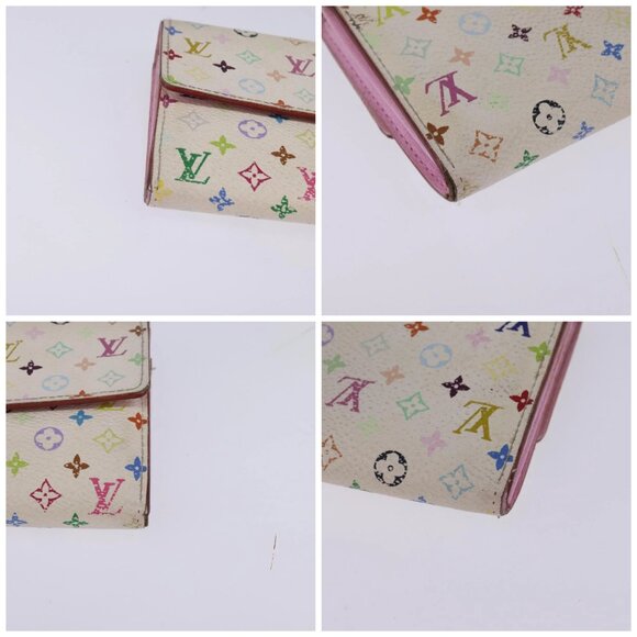 LOUIS VUITTON Multicolor Portefeuille Sarah Wallet White - Picture 16 of 16